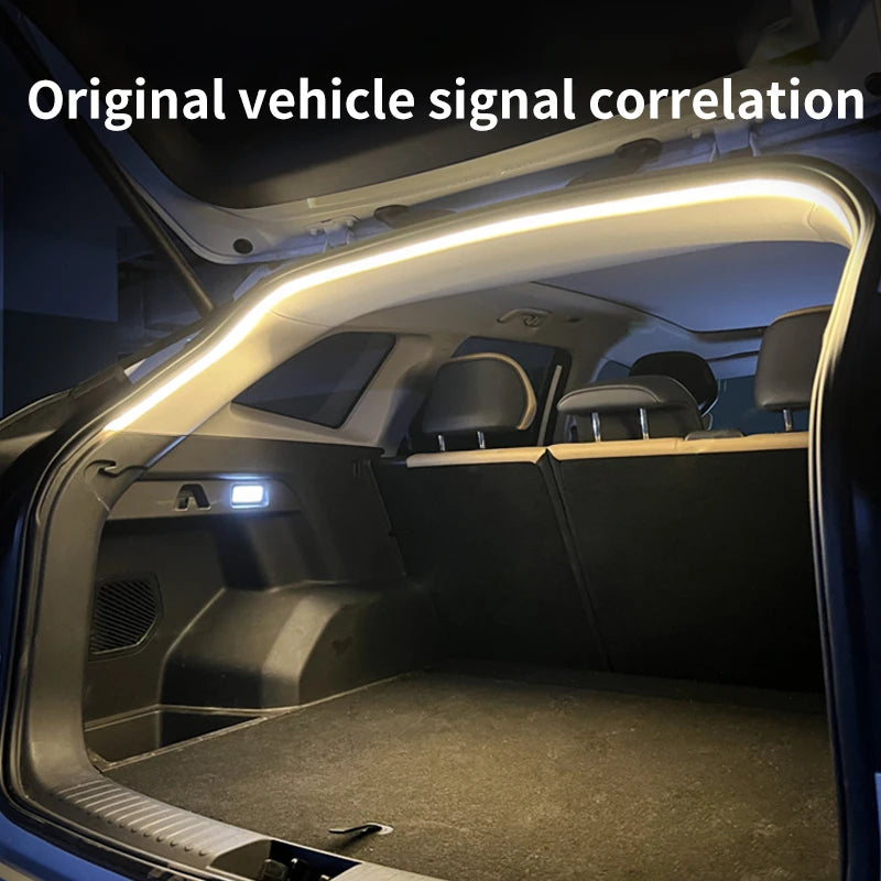 Car Trunk Lights, Automatic Induction Lights, LED Lights with Tailgate Lights, Car Reading Lights, and Interior Lights
