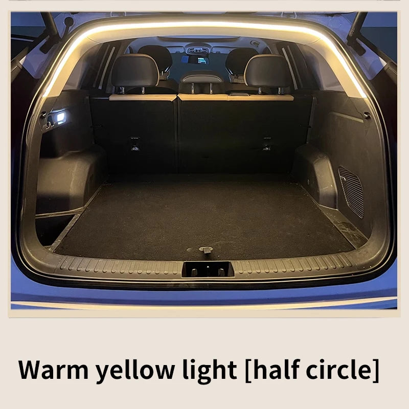 Car Trunk Lights, Automatic Induction Lights, LED Lights with Tailgate Lights, Car Reading Lights, and Interior Lights