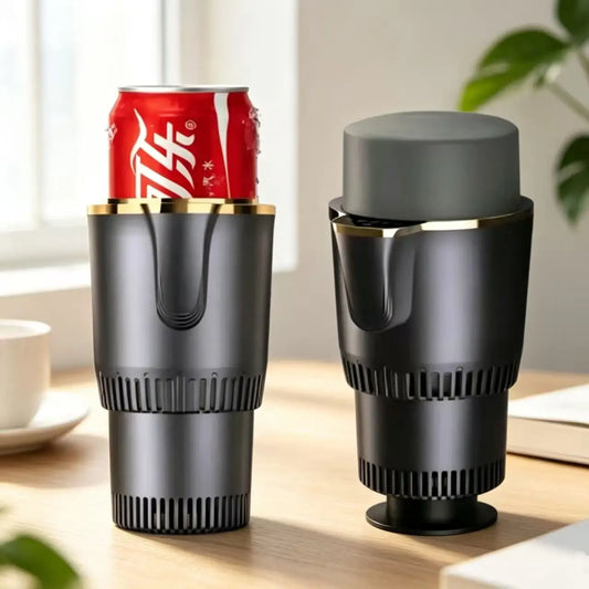 Car Smart Digital Temperature Control Cup Holder Portable Cooler Warmer Refrigerator Must‑Have Gadget for Road Trips