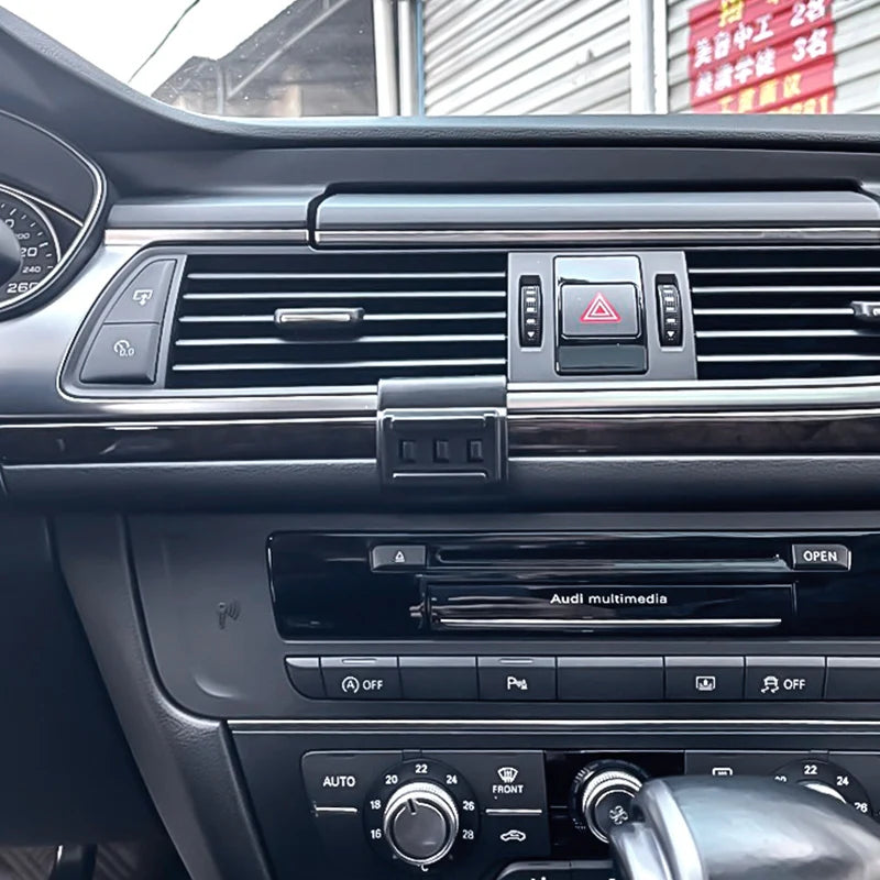 Auto Gadgets For Car AUDI A6 C7 4G A7 4G8 2012-2018 Car Phone Holder Special Fixed Bracket Base Wireless Charging Accessories